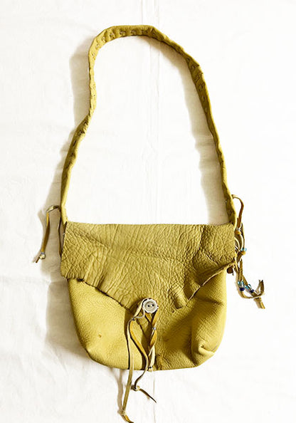 Nasngwam×EARLY MORNING ナスングワム×アーリーモーニング | DEER SKIN MESSENGER BAG / 鹿革バッグ カラー : ベージュ