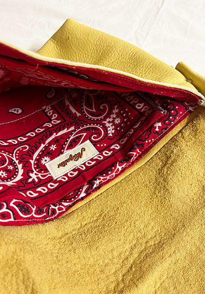 Nasngwam×EARLY MORNING ナスングワム×アーリーモーニング | DEER SKIN MESSENGER BAG / 鹿革バッグ カラー : ベージュ