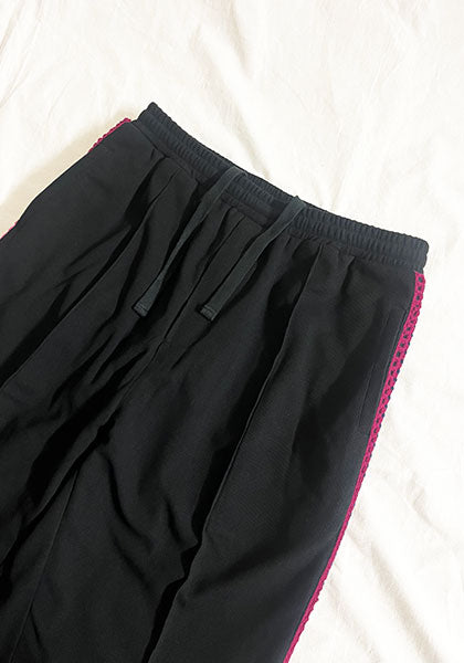 KELEN ケレン | KNIT LINE TROUSER カラー:BLACK