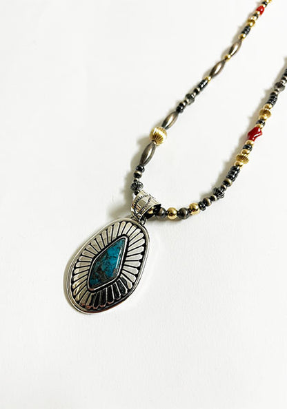 Herman Vandever / ハーマンバンデバー サンバースト I THACA PEAK TURQUOISE PENDANT TOP