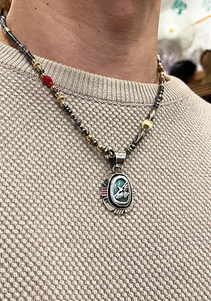 Indian Jewelry (インディアン ジュエリー) ナバホ ターコイズペンダントトップ  イーグル Herman Vandever / ハーマンバンデバー