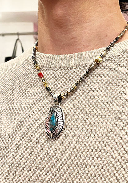 Herman Vandever / ハーマンバンデバー サンバースト I THACA PEAK TURQUOISE PENDANT TOP