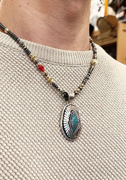 Herman Vandever / ハーマンバンデバー サンバースト I THACA PEAK TURQUOISE PENDANT TOP