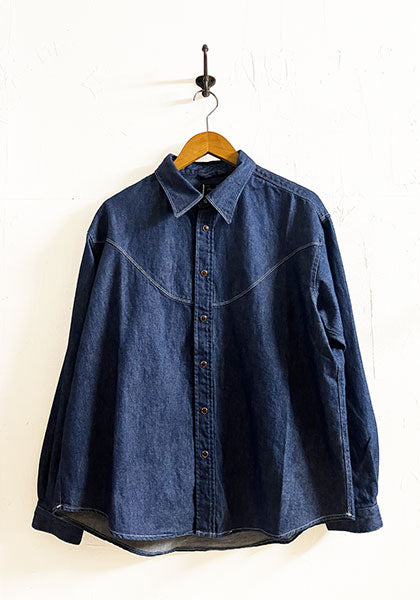 Nasngwam.(ナスングワム) | BRIGHT DENIM SHIRTS/ウエスタンシャツ カラー:ONE WASH