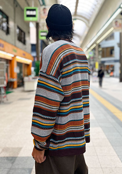 Nasngwam ナスングワム | 90's BORDER KNIT カラー:GRAY