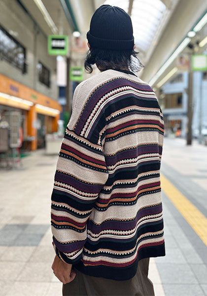 Nasngwam ナスングワム | 90's BORDER KNIT カラー:BEIGE