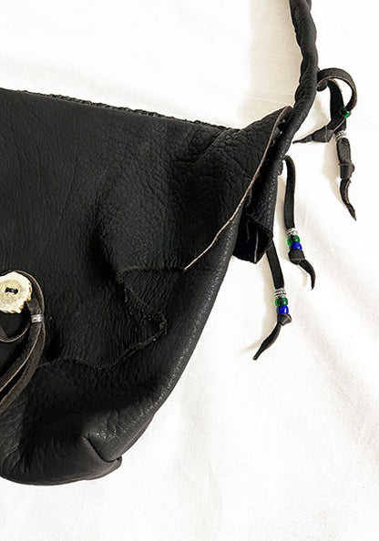 Nasngwam×EARLY MORNING ナスングワム×アーリーモーニング | DEER SKIN MESSENGER BAG / 鹿革バッグ カラー : チョコレート