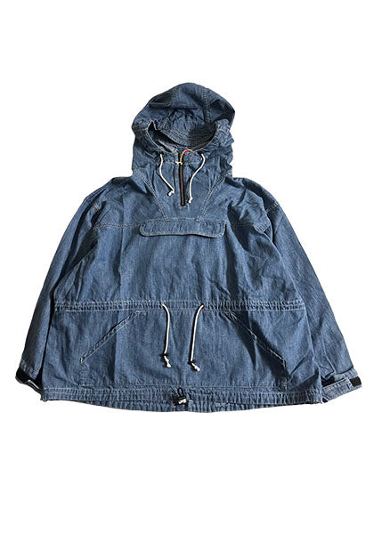 IMPRESTORE インプレストア 6.5oz Denim Anorak Hoodie カラー:VINTAGE WASH