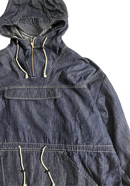IMPRESTORE インプレストア 6.5oz Denim Anorak Hoodie カラー:ONE WASH