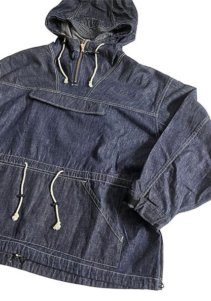 IMPRESTORE インプレストア 6.5oz Denim Anorak Hoodie カラー:ONE WASH