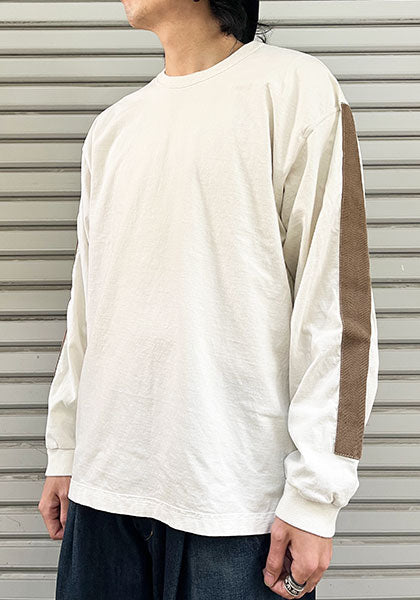 GYPSY&amp;SONS Gypsy and Sons | LINE SLEEVE L/S SLIT CREW Color: Ivory