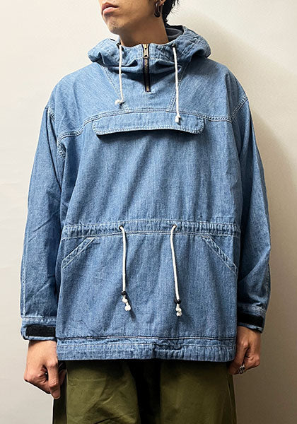IMPRESTORE インプレストア 6.5oz Denim Anorak Hoodie カラー:VINTAGE WASH