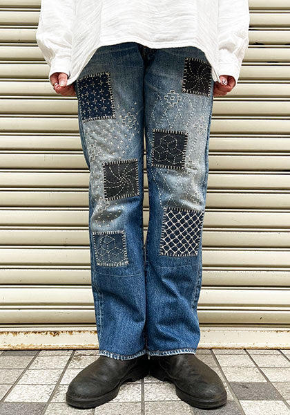 Nasngwam ナスングワム | SASHIKO EASY DENIM PANTS 刺子イージーデニムパンツ SEEK 札幌 セレクトショップ  オンラインストア