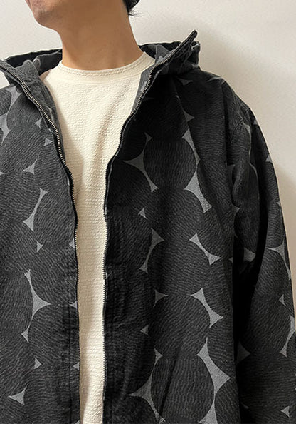 VOO ヴォー | FUNNY CIRCLE HOODY カラー:SUMI BLACK