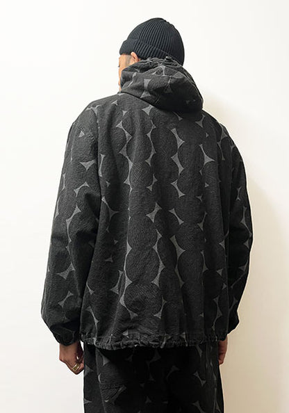 VOO ヴォー | FUNNY CIRCLE HOODY カラー:SUMI BLACK