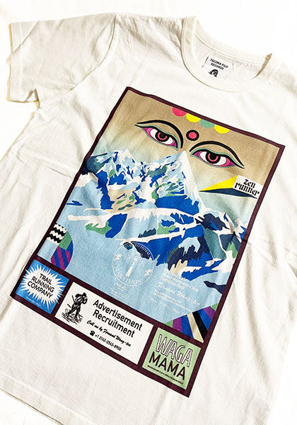 TACOMA FUJI RECORDS タコマフジレコード | ROAD TO THE HIMALAYAN RACE Tシャツ designed by Jerry UKAI