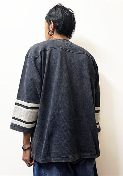 IMPRESTORE / インプレストア MESH FOOTBALL HALF SLEEVE / フットボールTEE カラー : FADED NAVY