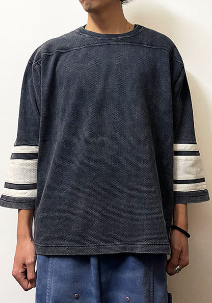 IMPRESTORE / インプレストア MESH FOOTBALL HALF SLEEVE / フットボールTEE カラー : FADED NAVY