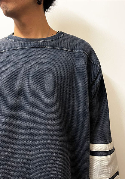 IMPRESTORE / インプレストア MESH FOOTBALL HALF SLEEVE / フットボールTEE カラー : FADED NAVY