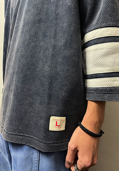 IMPRESTORE / インプレストア MESH FOOTBALL HALF SLEEVE / フットボールTEE カラー : FADED NAVY