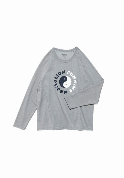 TACOMA FUJI RECORDS タコマフジレコード | RUNNING MEDITATION POLY LS Tee designed by Jerry UKAI