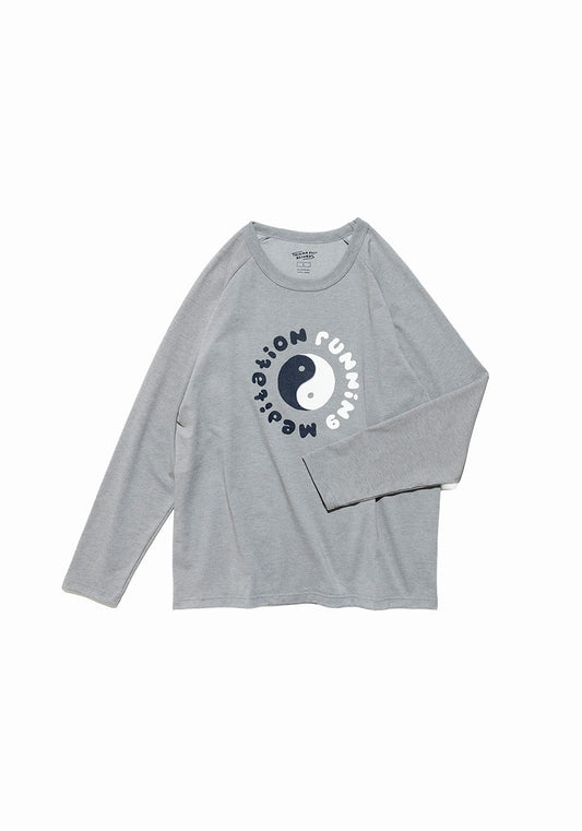 TACOMA FUJI RECORDS タコマフジレコード | RUNNING MEDITATION POLY LS Tee designed by Jerry UKAI