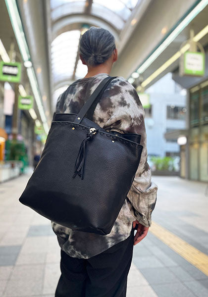 Nasngwam×EARLY MORNING ナスングワム×アーリーモーニング | DEARSKIN LARGE TOTE BAG カラー : BLACK
