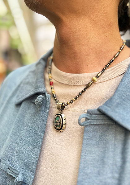 Indian Jewelry (インディアン ジュエリー) ナバホ ターコイズペンダントトップ  イーグル Herman Vandever / ハーマンバンデバー