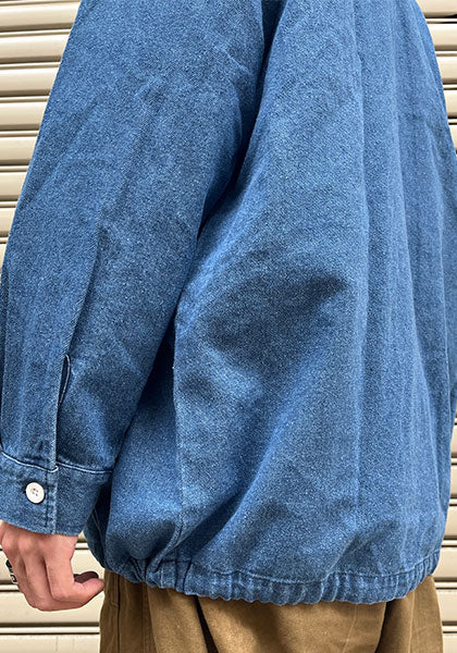 VOIRY ヴォイリー | DOCTOR SHIRTS-CORD_DENIM カラー:MID BLUE