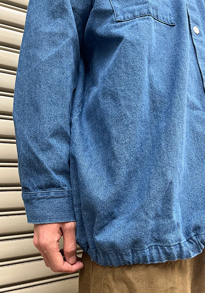 VOIRY ヴォイリー | DOCTOR SHIRTS-CORD_DENIM カラー:MID BLUE