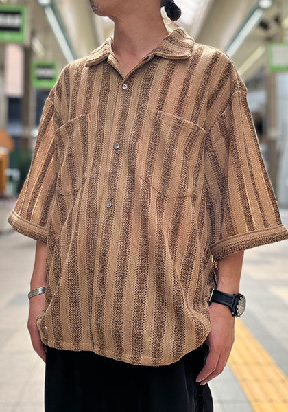KELEN ケレン | LACE KNIT SHIRT カラー : BROWN
