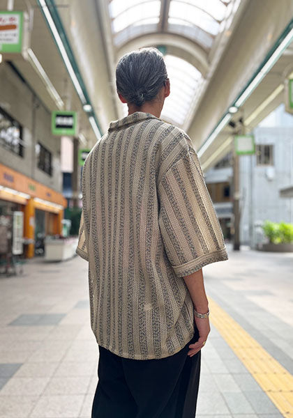 KELEN ケレン |  LACE KNIT SHIRT カラー : BEIGE