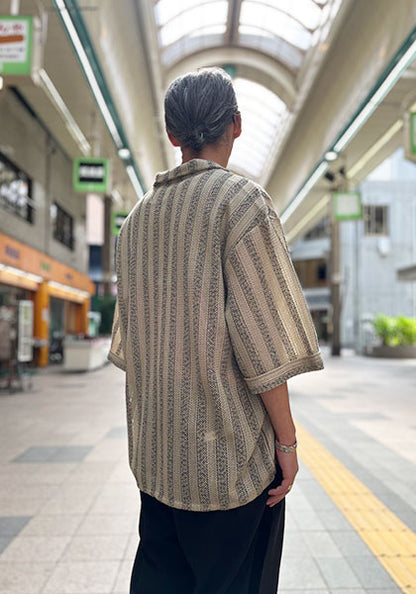 KELEN ケレン |  LACE KNIT SHIRT カラー : BEIGE