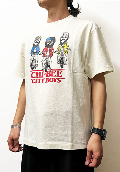 CHI-BEE Off We Ride T カラー：FADED WHITE