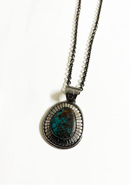 Herman Vandever / ハーマンバンデバー サンバースト Emerald Valley Turquoise Pendant Top