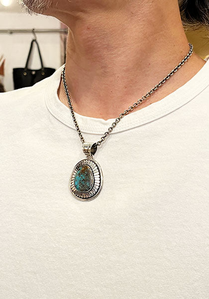 Herman Vandever / ハーマンバンデバー サンバースト Emerald Valley Turquoise Pendant Top