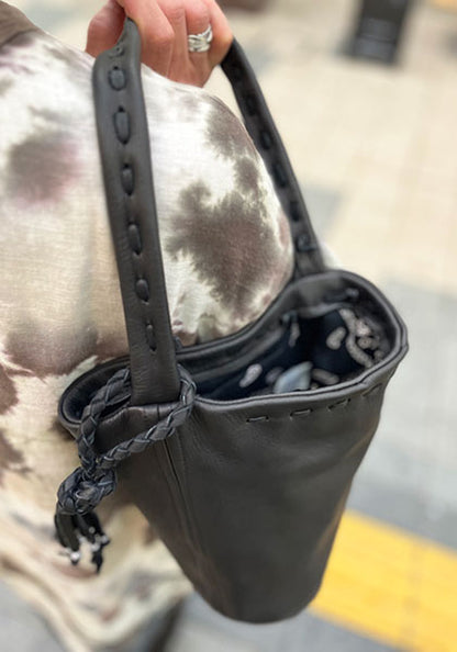 Nasngwam×EARLY MORNING | DEERSKIN ONE HANDLE TOTE / 鹿革バッグ