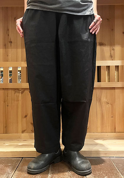 VOIRY ヴォイリー | SUNDAY PANTS LINEN カラー:BLACK
