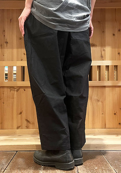 VOIRY ヴォイリー | SUNDAY PANTS LINEN カラー:BLACK