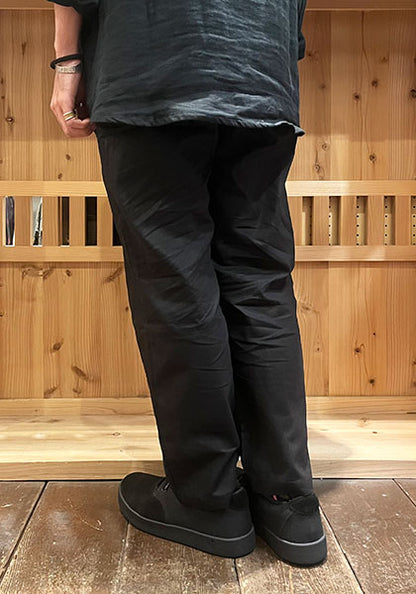 VOIRY ヴォイリー | DOCTOR PANTS LINEN カラー:BLACK