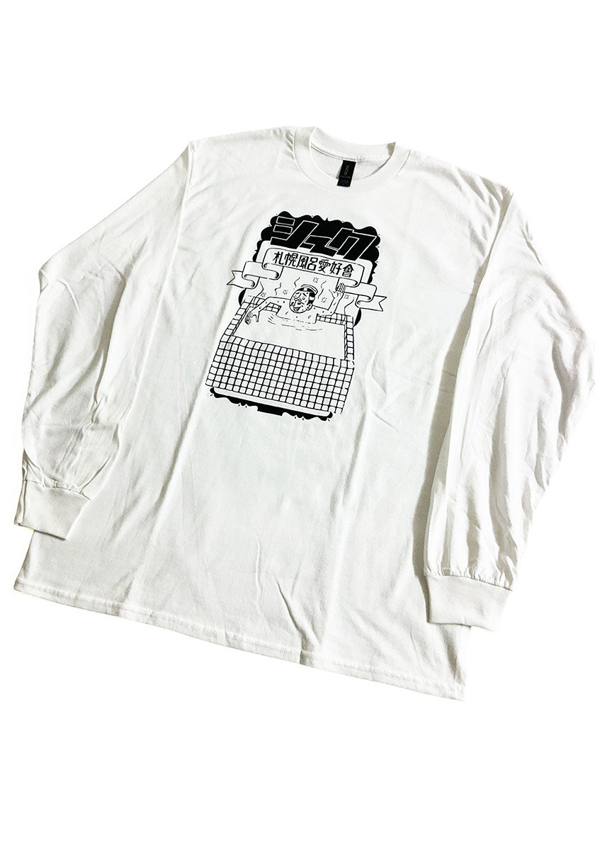 ESOW×SEEK 札幌風呂愛好會ロンTEE カラー:ホワイト