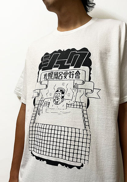 ESOW×SEEK 札幌風呂愛好會TEE カラー:ホワイト