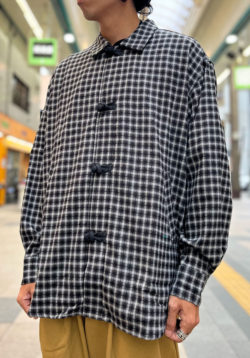 KELEN ケレン | CHECK CHINA SHIRT / チェックチャイナシャツ