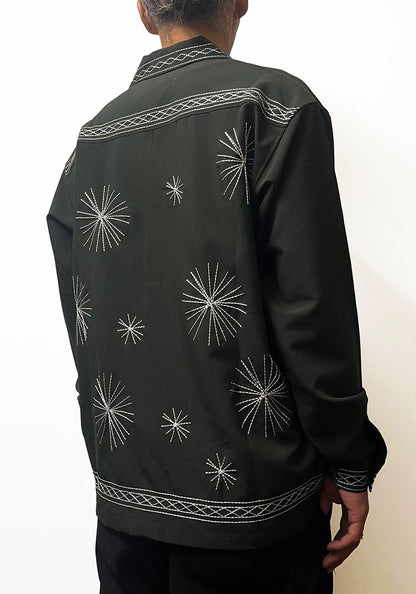 modem design モデムデザイン Embroidery Shirt｜オリジナル刺繍 開襟シャツ