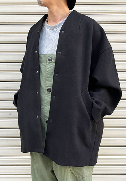 KELEN ケレン | NO COLLAR EGG JACKET カラー:BLACK