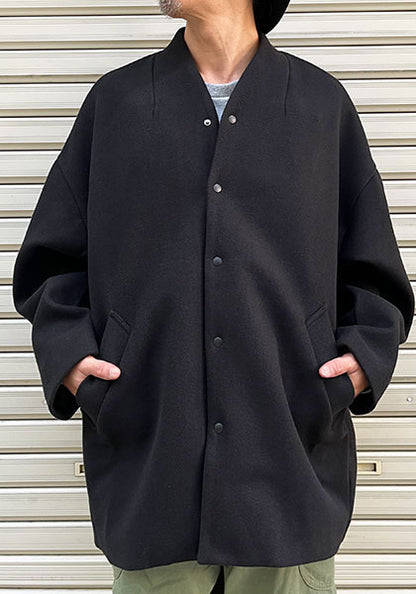 KELEN ケレン | NO COLLAR EGG JACKET カラー:BLACK
