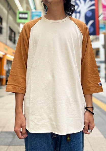 IMPRESTORE インプレストア RAGLAN SLEEVE T / ラグランスリーブT カラー:IVORY/WHISKYBROWN