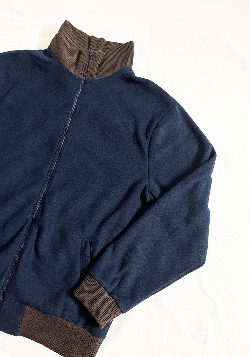 GREEN CLOTHING グリーンクロージング STAND JACKET｜フリーススタンドジャケット [NAVY]