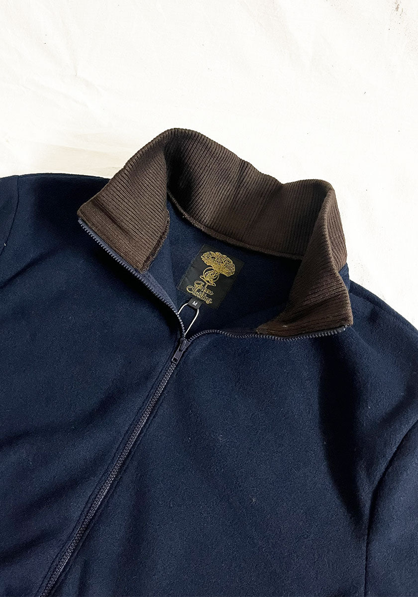GREEN CLOTHING グリーンクロージング STAND JACKET｜フリーススタンドジャケット [NAVY]