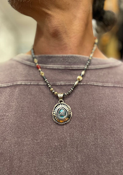 Nasngwam.×Bright "TAOS" 血赤サンゴネックレス 48cm